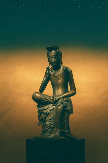 Bronze Bodhisattva statue at the National Museum of Korea, part of the National Museum of Korea travel course highlighting Korean art and history