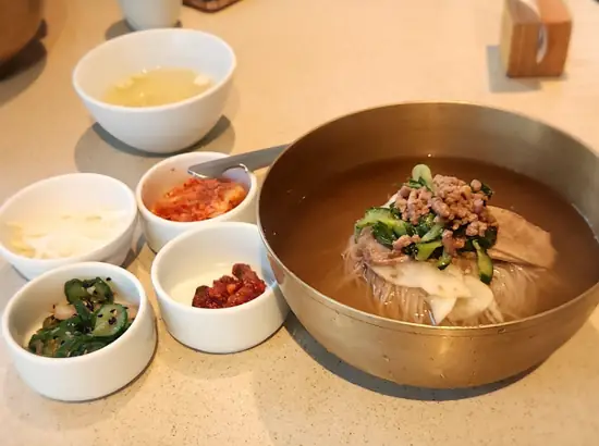 Korean cold noodles (naengmyeon) set in Apgujeong Rodeo – apgujeong rodeo restaurants
