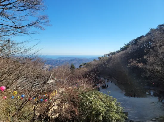 Natural mountain view on the way to Seokguram Grotto in Gyeongju